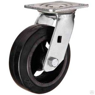 Большегрузное обрезиненное колесо поворотное (301) 160 мм  SCd63 